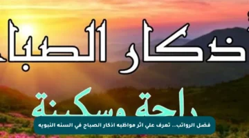 فضل الرواتب.. تعرف على أثر مواظبة أذكار الصباح في السنة النبوية